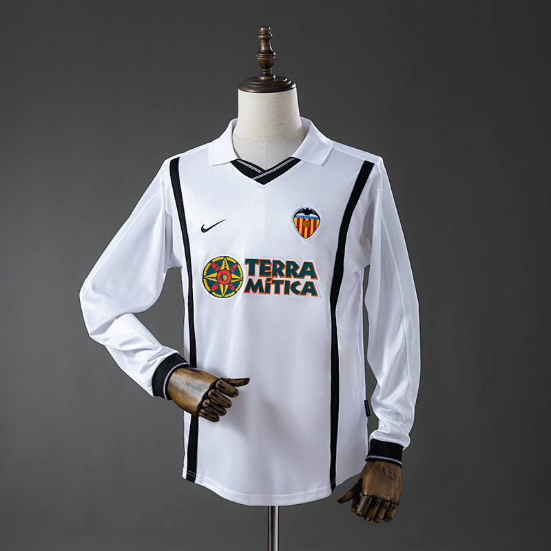Valencia 00-01 Retro Long-Sleeve Jersey S-XXL
